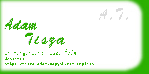 adam tisza business card